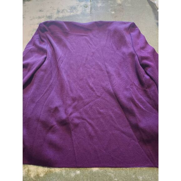 St John purple wool blend cardigan size P - Picture 4 of 4